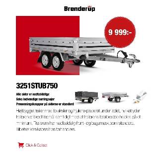 Brenderup 3251STUB 750kg Trailer