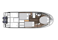 Jeanneau Merry Fisher 1095 Cruiser M/2X300 HK Yamaha og Udstyr