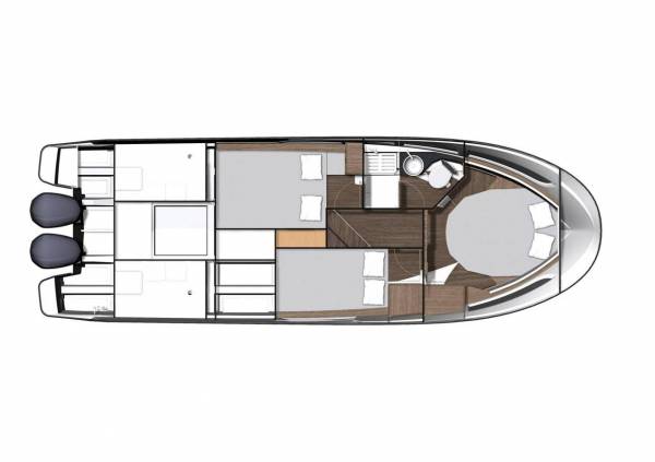 Jeanneau Merry Fisher 1095 Cruiser M/2X300 HK Yamaha og Udstyr